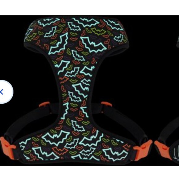 PETS: (NWOT) REVERSIBLE GLOW-IN-DARK HARNESS "HALLOWEEN" - Picture 2 of 9